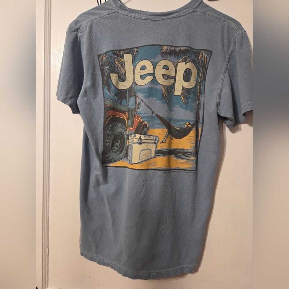 Jeep Men's Blue Graphic T-Shirt #409